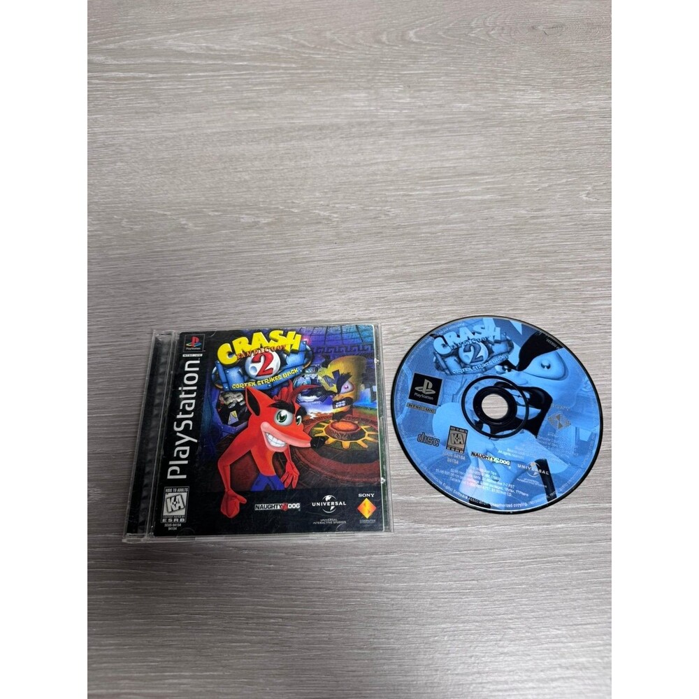 Crash Bandicoot 2 Cortex Strikes Back PlayStation 1 PS1 Video Game Naughty Dog